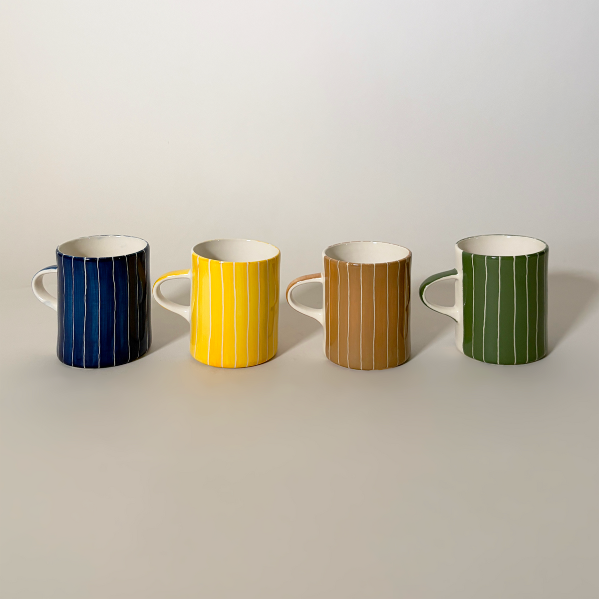 Striped Ceramic Mugs