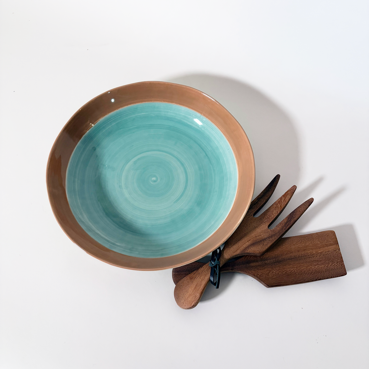 Two-Tone Ceramic Serving Bowls