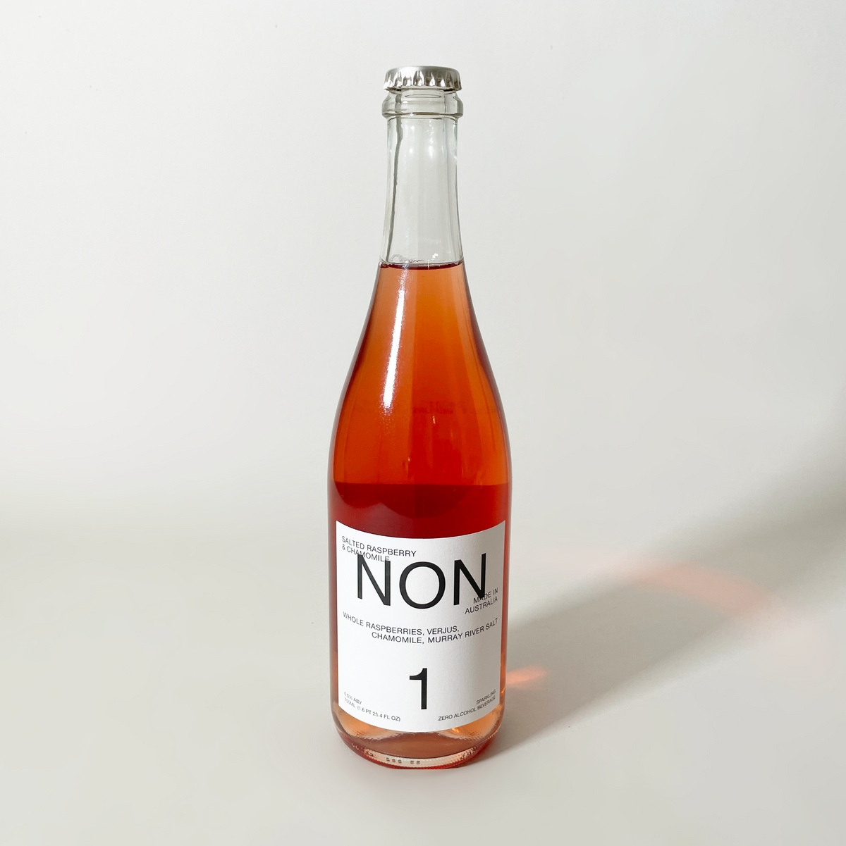 NON Salted Raspberry & Chamomile Non-Alcoholic Sparkling Wine – R&D Goods