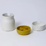 Nakabayashi Mustard/White Stackable Desk Organizer