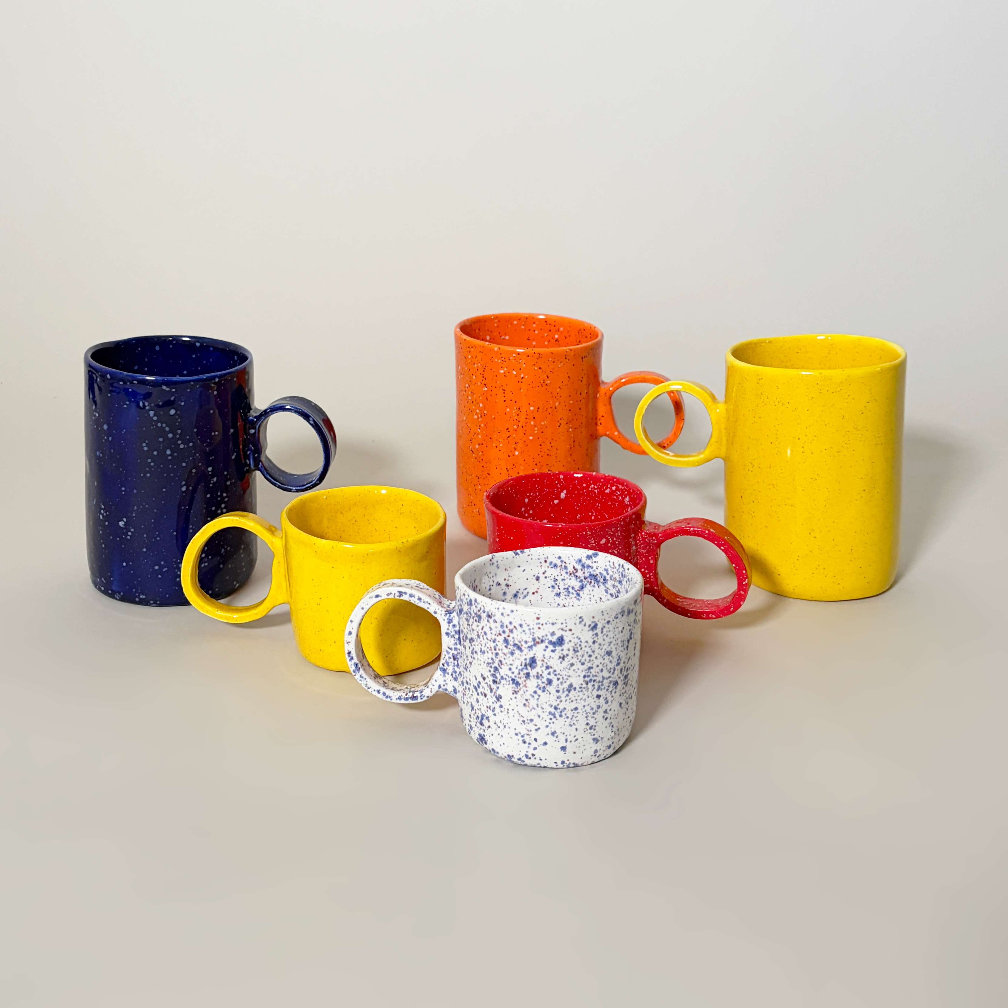 Handmade Speckle-Glazed Ceramic Mug