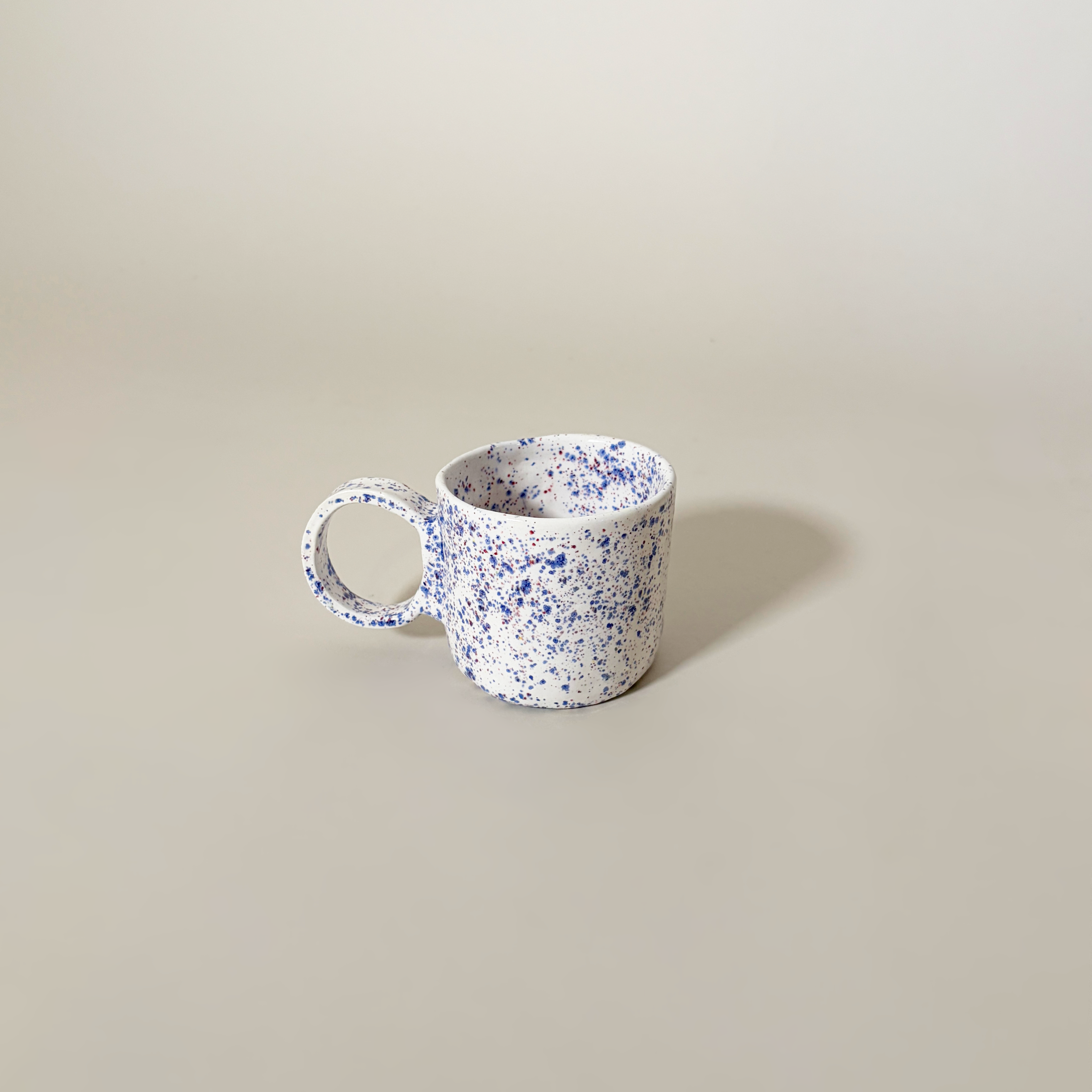 Handmade Speckled-Glazed Ceramic Espresso Cup