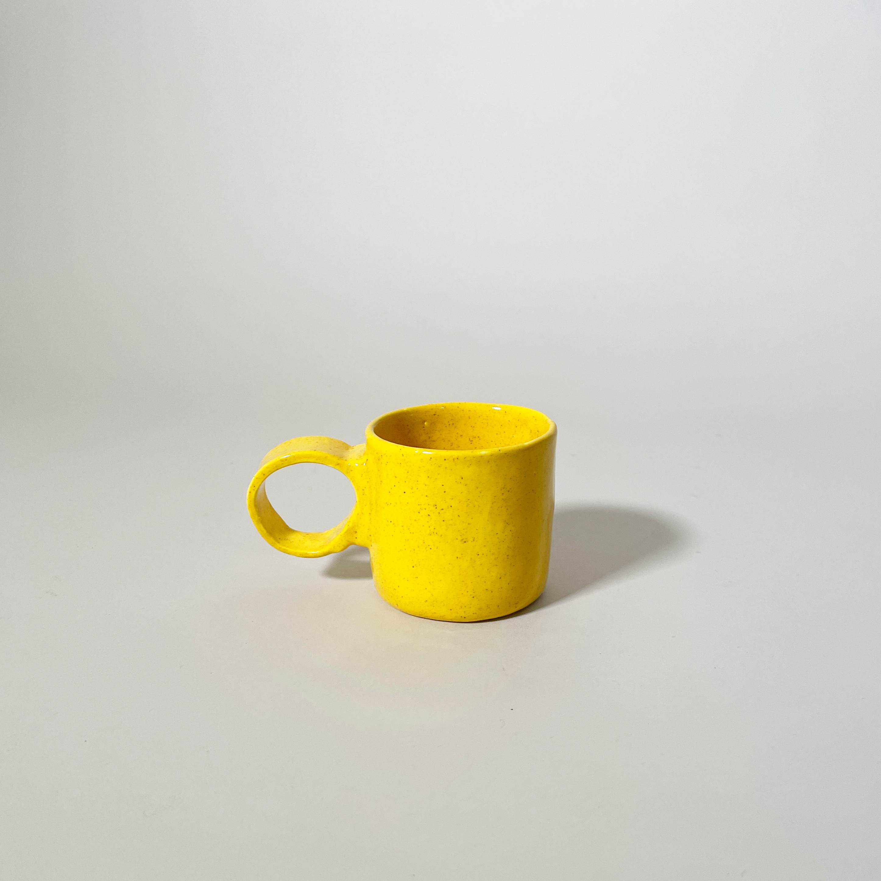 Handmade Speckled-Glazed Ceramic Espresso Cup