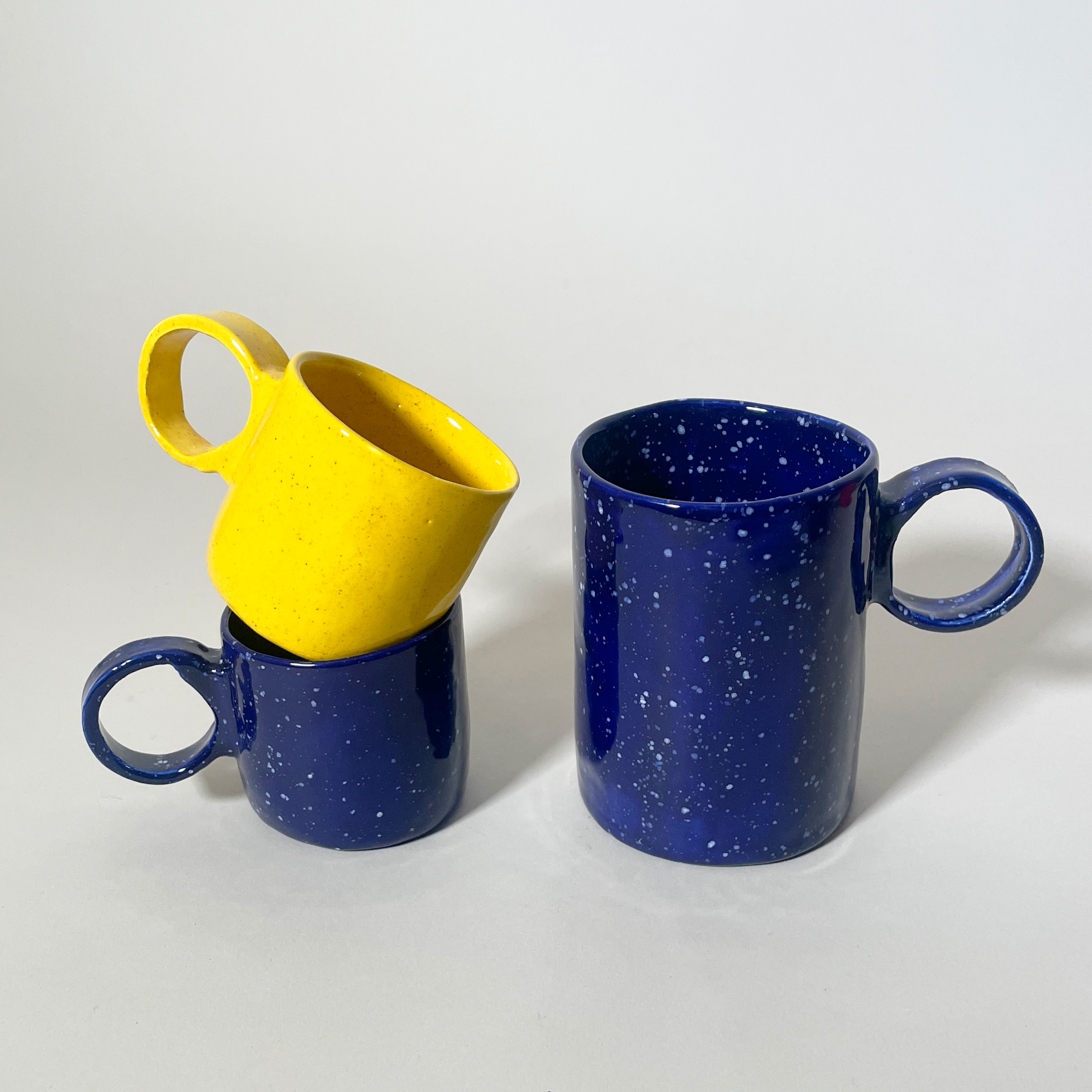 Handmade Speckled-Glazed Ceramic Espresso Cup