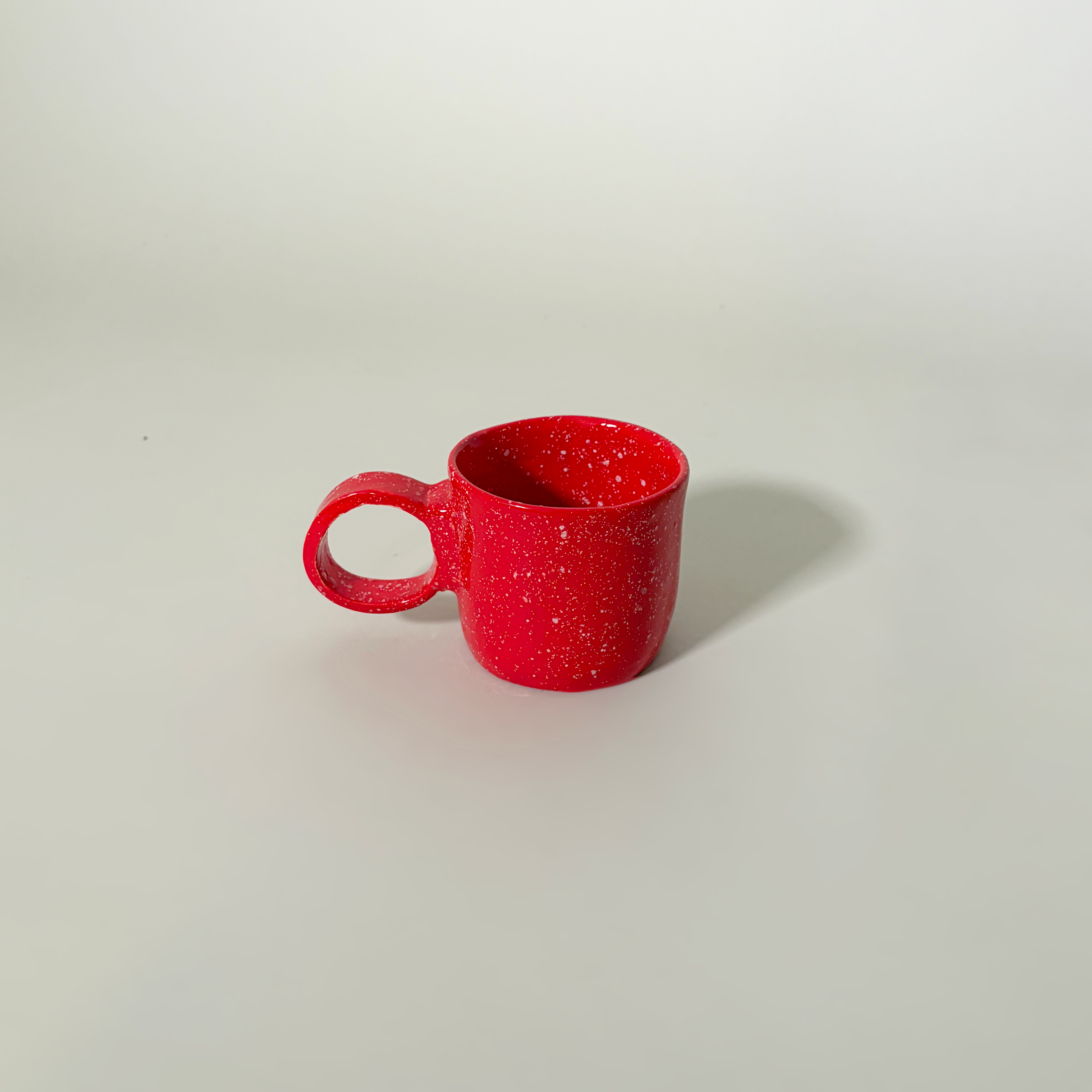 Handmade Speckled-Glazed Ceramic Espresso Cup