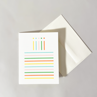 Graphic Birthday Cake Card