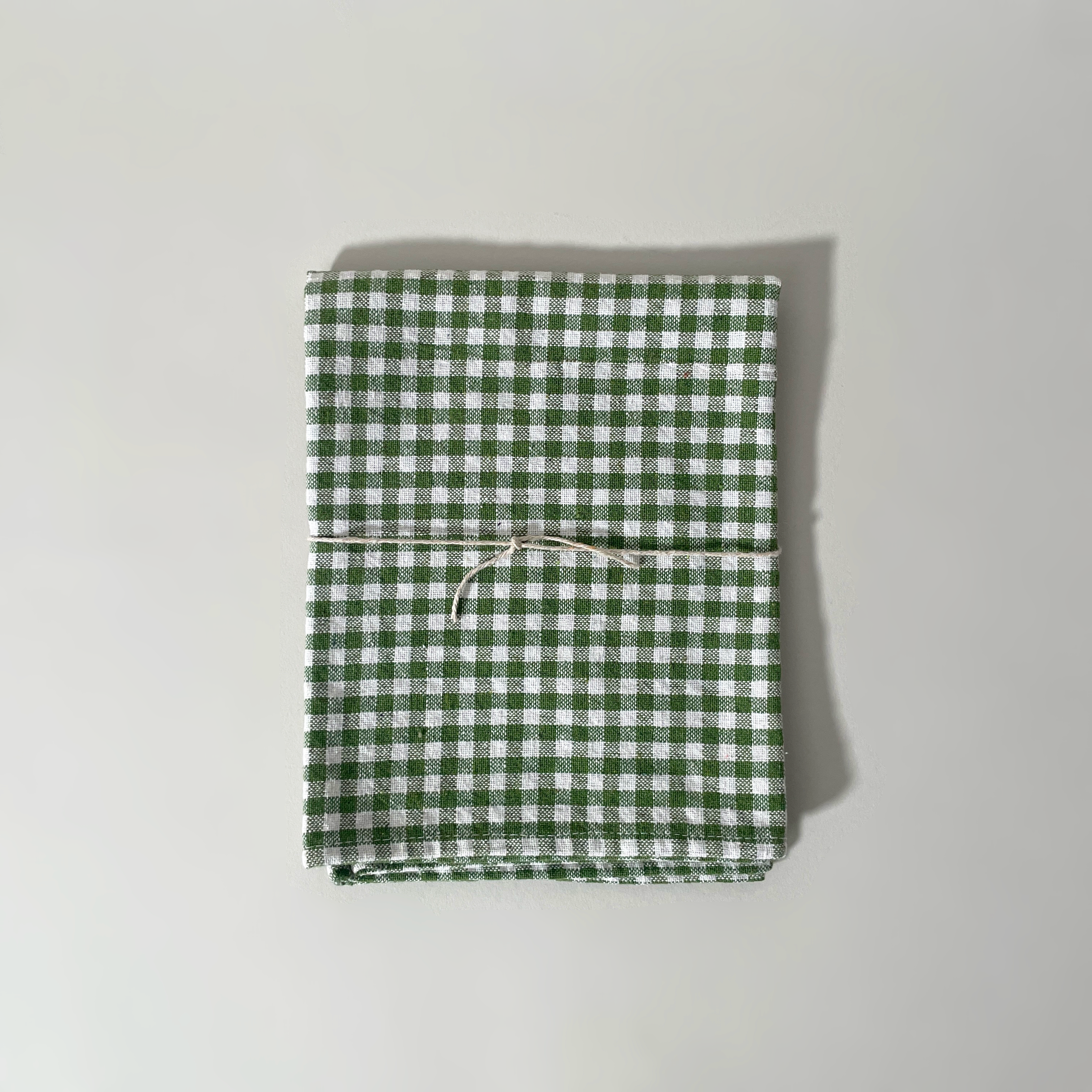 Organic Cotton Gingham Kitchen Towels