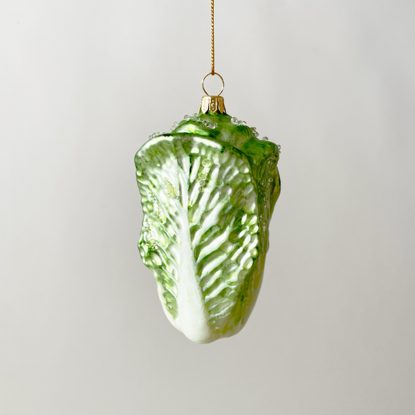 Napa Cabbage Blown Glass Ornament