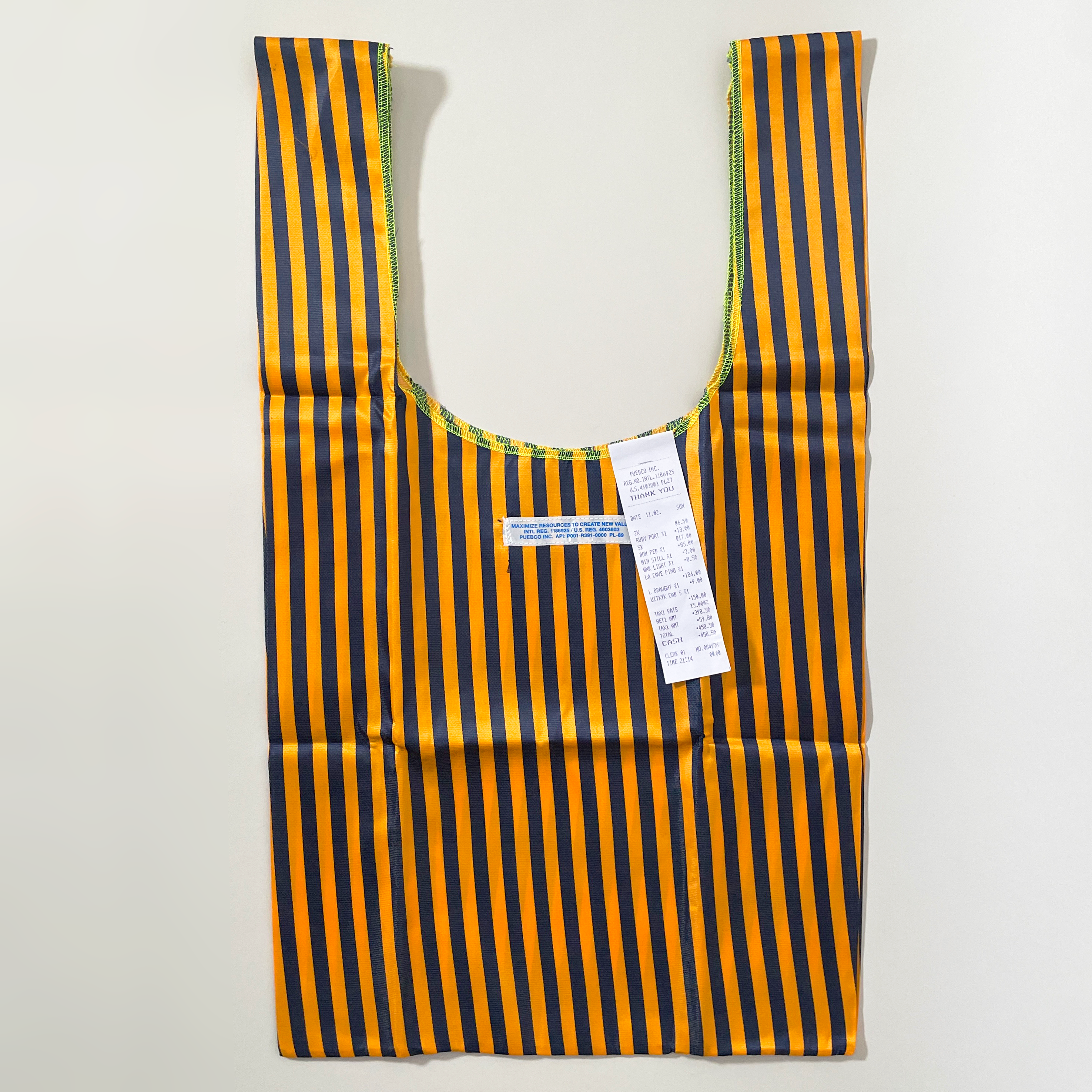 Striped Reusable Tote Bag