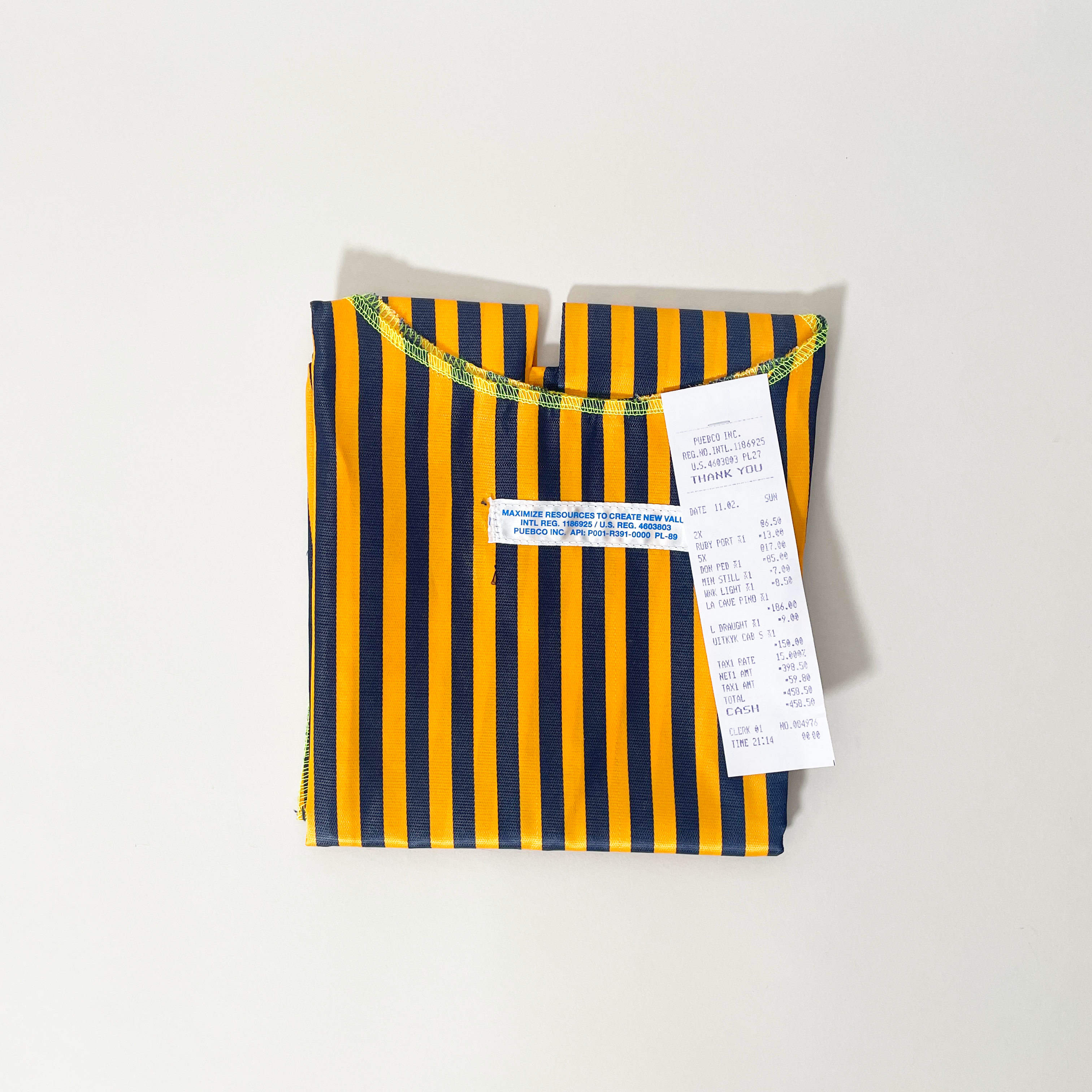 Striped Reusable Tote Bag