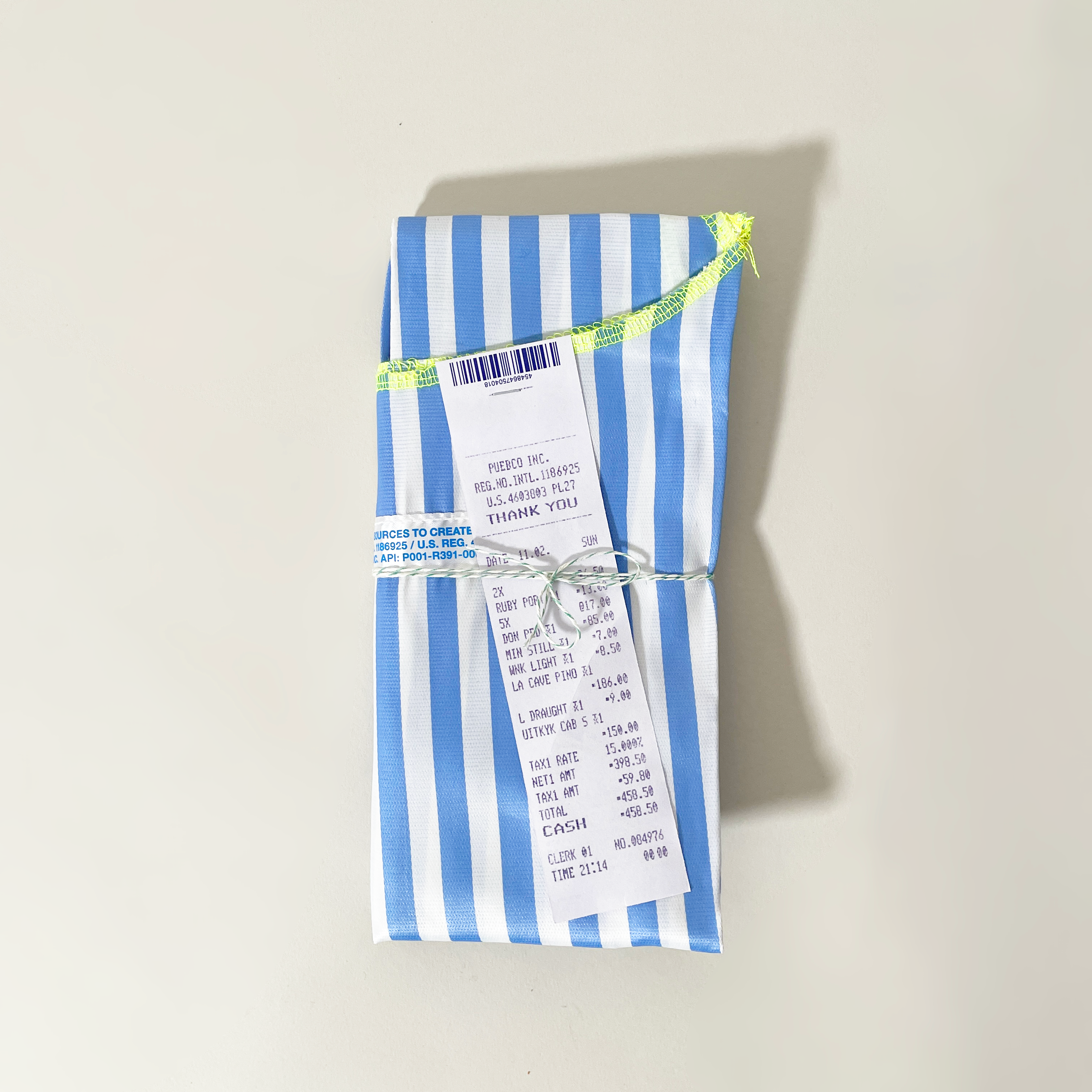 Striped Reusable Tote Bag