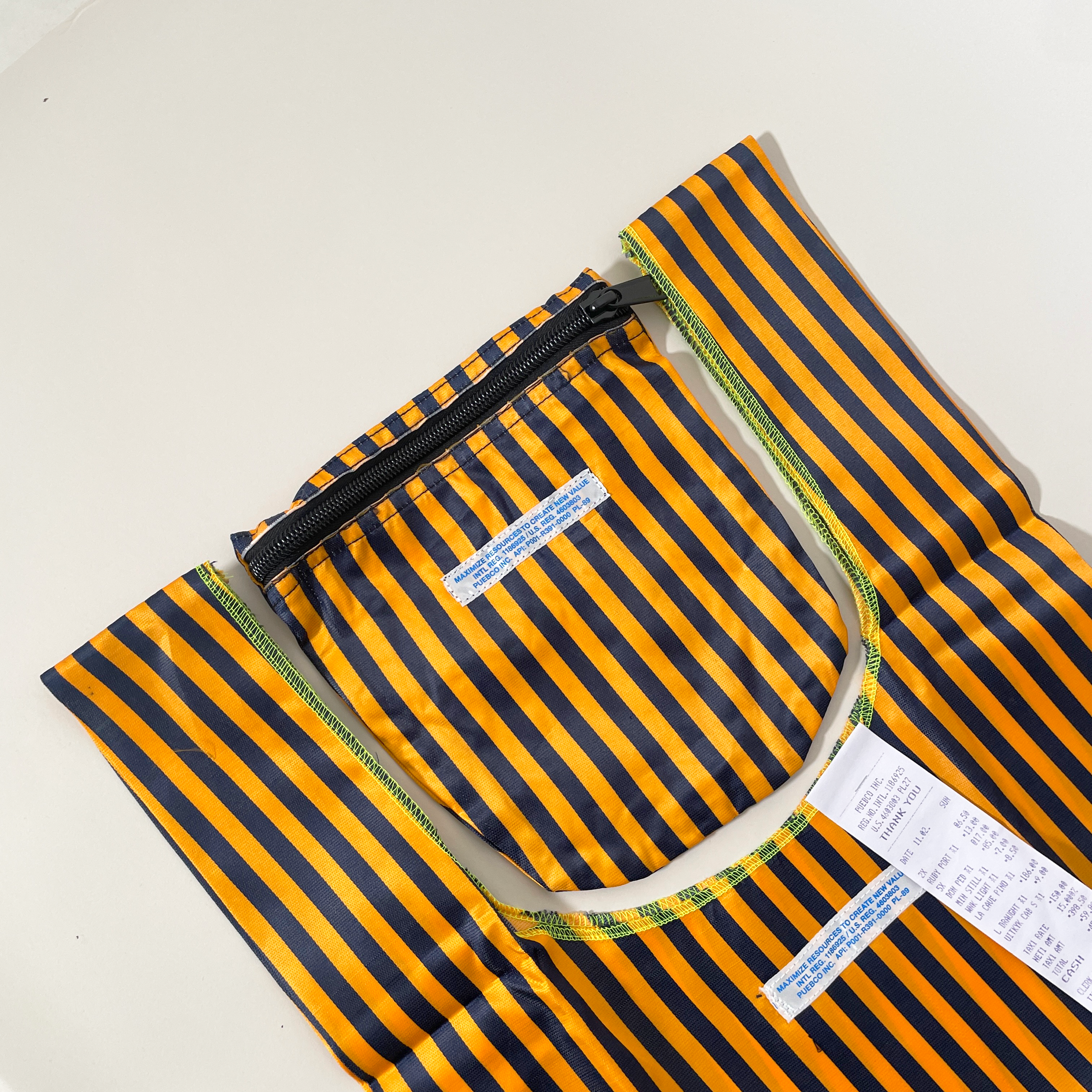Striped Reusable Tote Bag