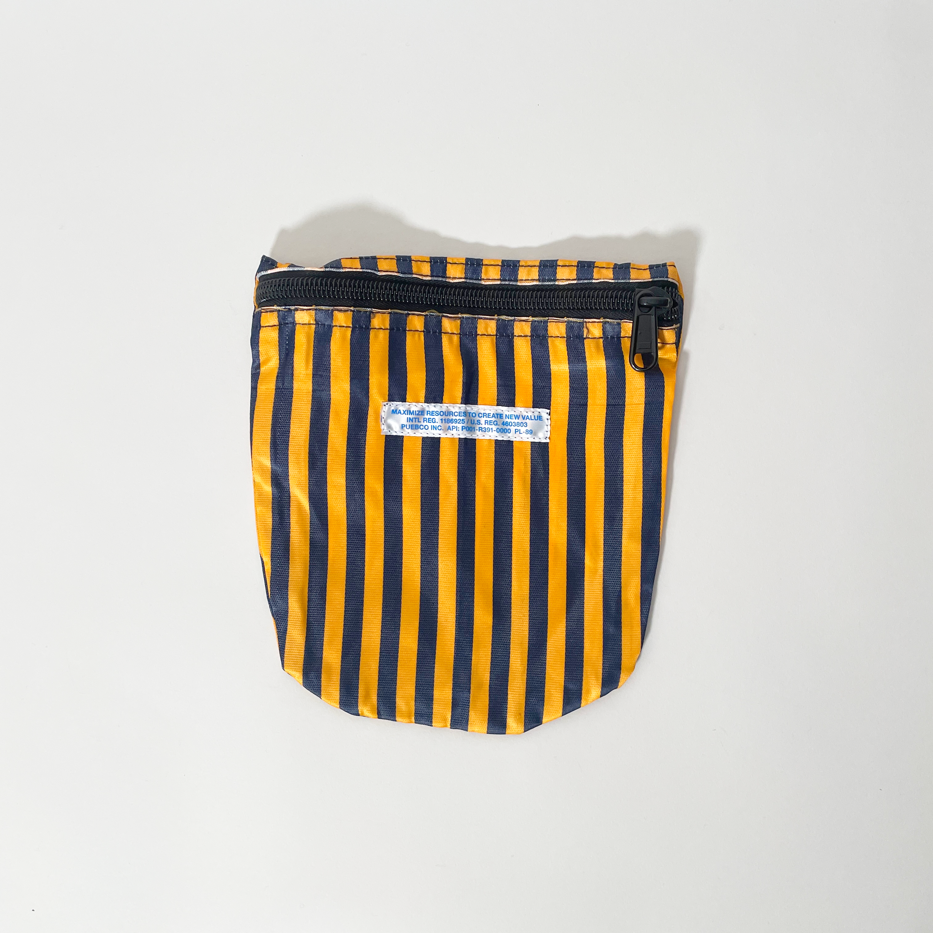 Striped Zipper Pouch