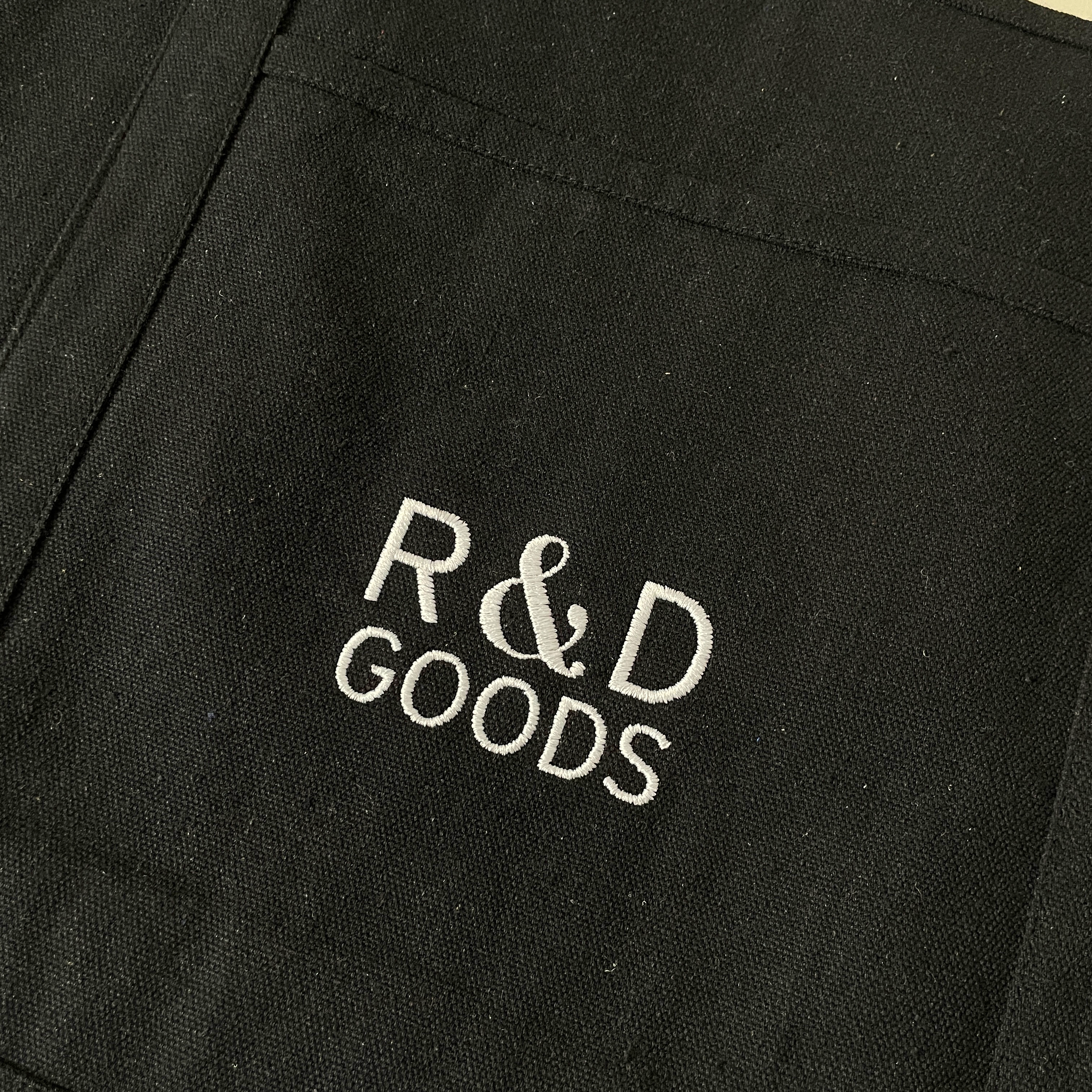 R&D Goods Durable Cotton Canvas Tote Bag – Logo Detail