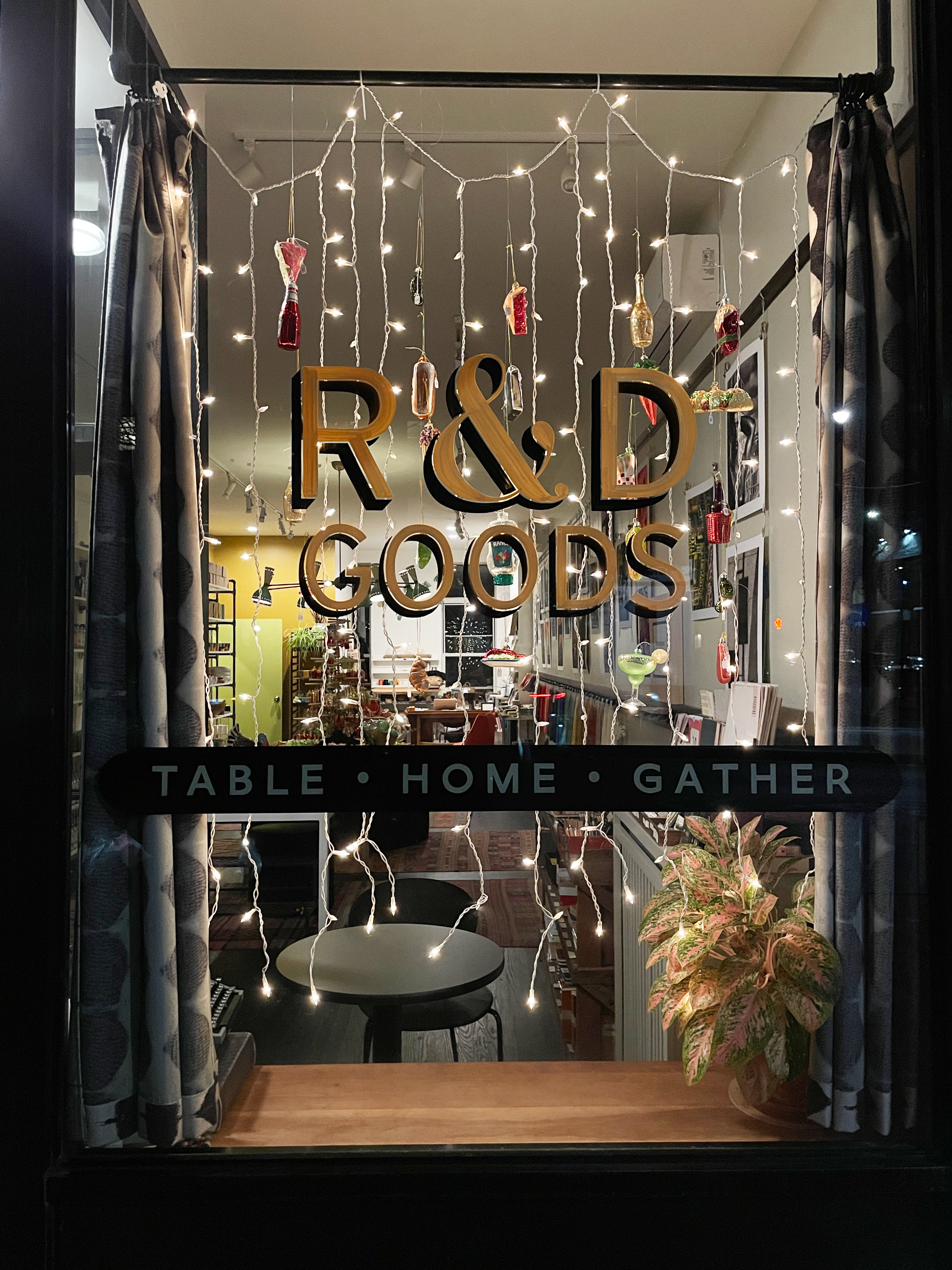 R&D Goods in Prospect Heights, Brooklyn - Holiday Storefront - A Very Festive Crowdfund