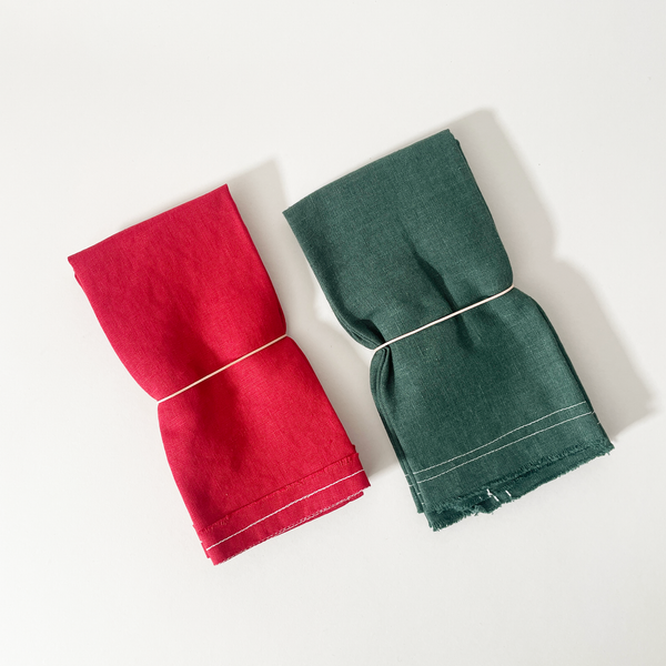 Celina Mancurti, LLC - Raw Edge Linen Napkins - R&D Goods