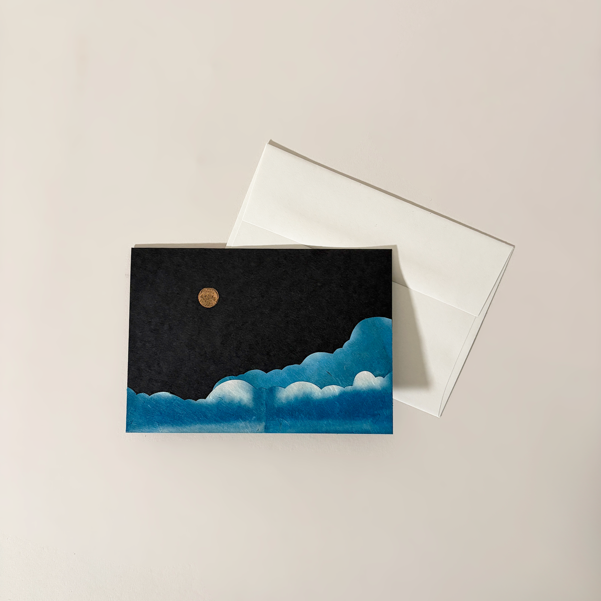 Twilight Clouds Landscape Collage Card