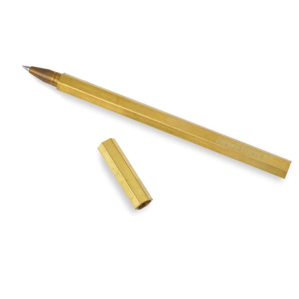 Hexagonal Gold Rollerball Pen