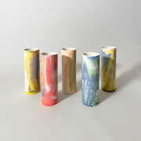 SGW_Lab_Porcelain_Vase_Marbled_Glaze_Group