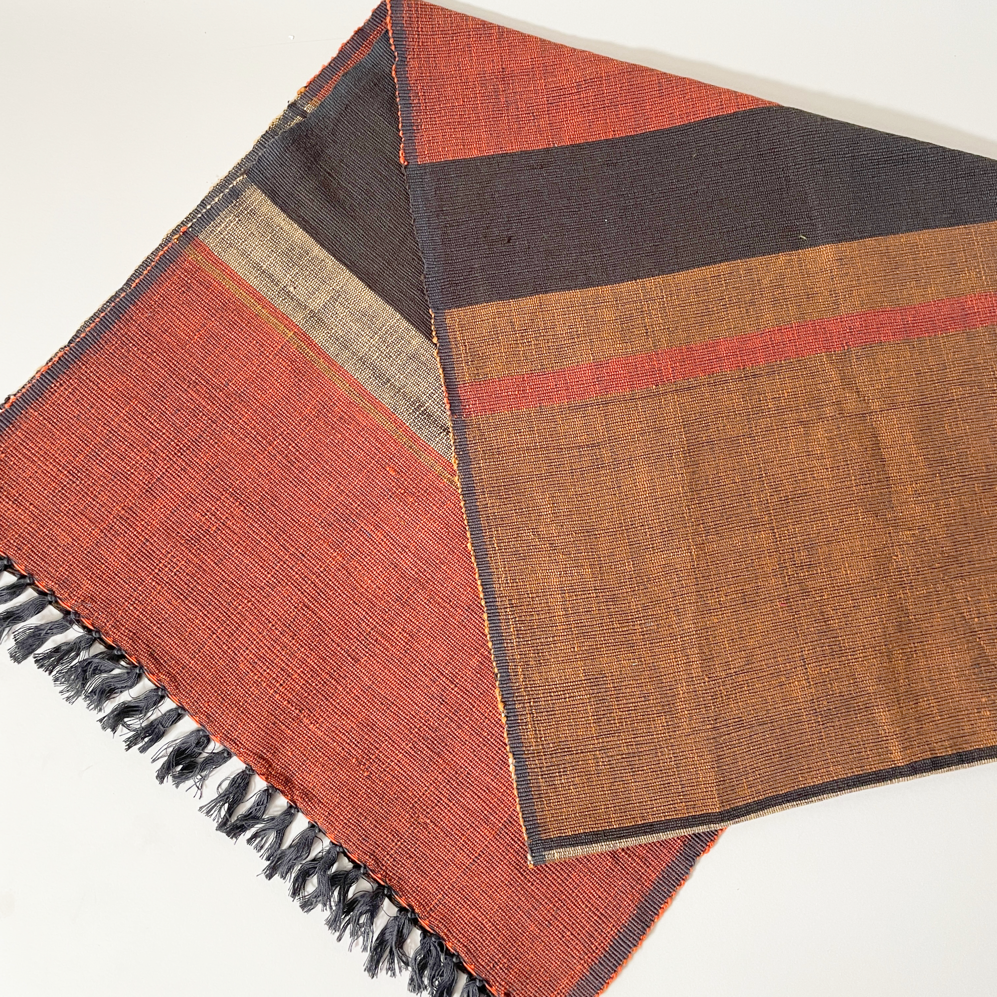 Sabahar Fair Trade Cotton Table Runner - Handwoven in Ethiopia - Copper