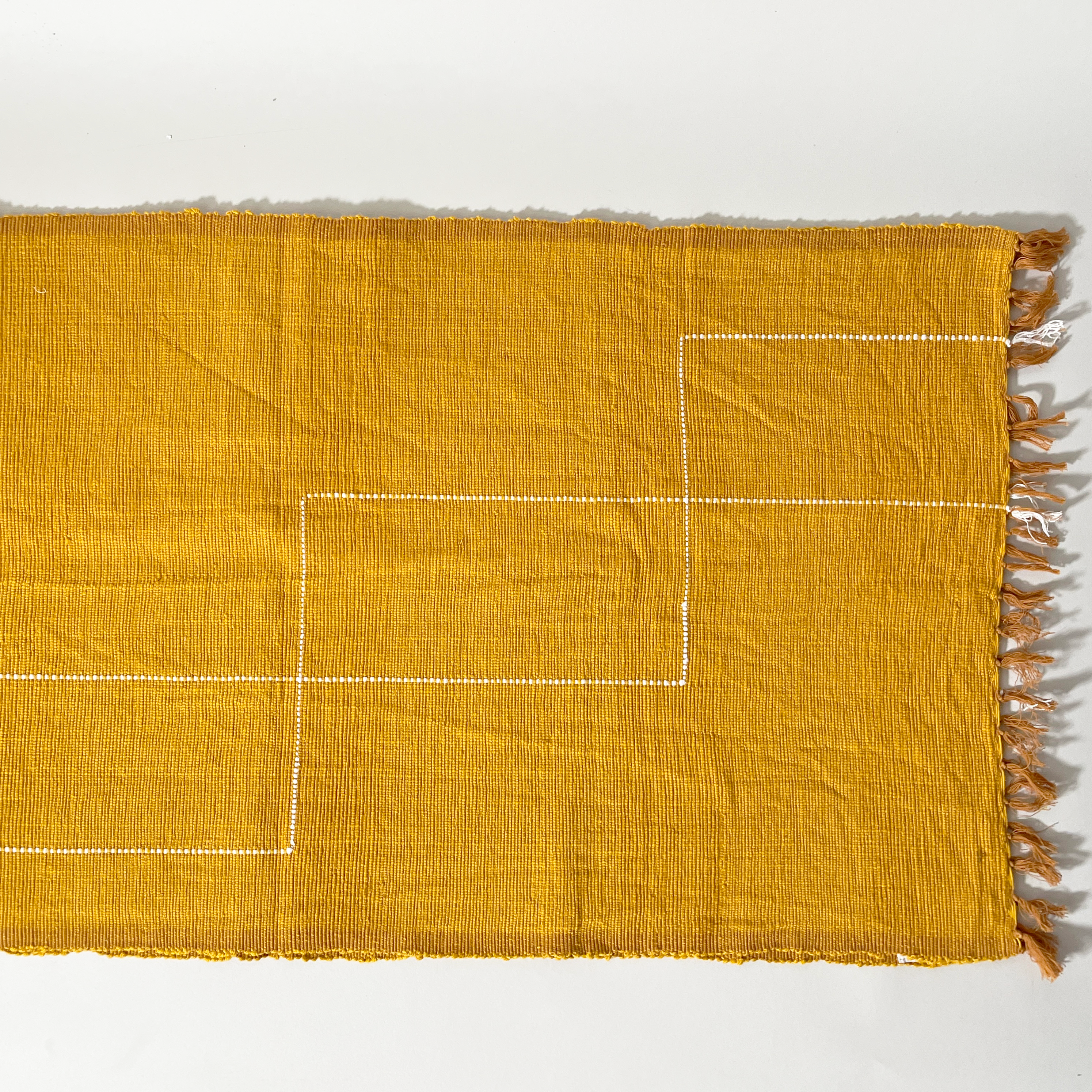 Geometric Handwoven Cotton Table Runner