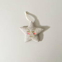 Skippy Cotton Embroidered Cotton Lavender-Filled Ornaments, Star