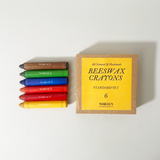 6-Piece Organic Beeswax Crayon Set