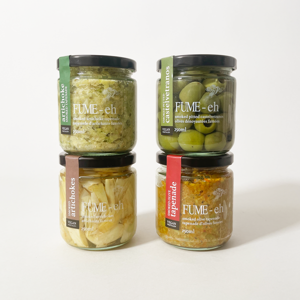 Fume-Eh Gourmet - Smoked Olives, Artichokes & Tapenades - R&D Goods