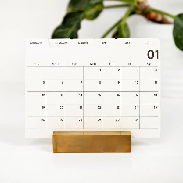 2025 Monthly Tabbed Desk Calendar