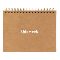 Spiral-Bound Weekly Planner