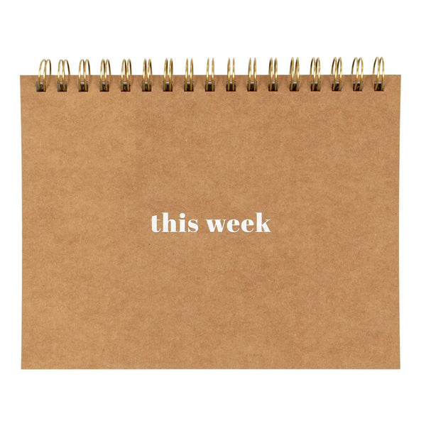 Spiral-Bound Weekly Planner