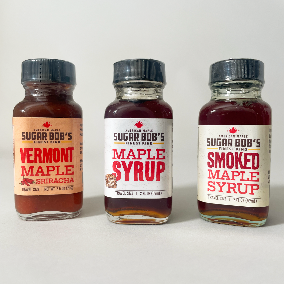 Sugar Bob's Finest Kind Mini Maple Syrups - Travel Size – R&D Goods