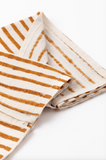 TIL Mustard Block Printed Cotton Napkins, Set of 4, Detail 3