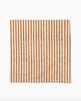 TIL Mustard Block Printed Cotton Napkins, Set of 4, Front