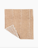 TIL Mustard Block Printed Cotton Napkins, Set of 4, Front 2