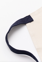 TIL Natural Apron, Navy Strap Detail