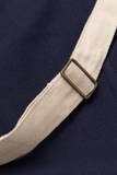 TIL Navy Apron with Natural Straps, Adjustable Strap Detail