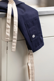 TIL Navy Apron with Natural Straps, Detail