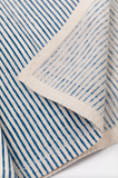 TIL Navy Block Printed Cotton Napkins, Set of 4, Detail 2