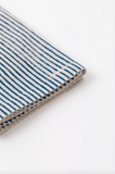 TIL Navy Block Printed Cotton Napkins, Set of 4, Detail 3