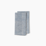 TIL Navy Block Printed Napkins, Set of 4 – 100% Cotton, 20 × 20 in.