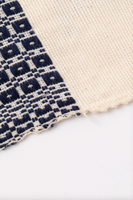 TIL Navy Cotton Table Mats, Set of 4, Detail 3