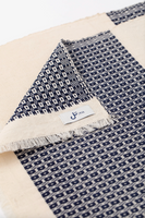 TIL Navy Cotton Table Mats, Set of 4, Detail 5