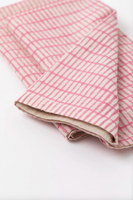 TIL Pink Block Printed Cotton Napkins, Set of 4, Detail
