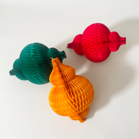 Honeycomb Opulent Ornament Jewel, Set of 3