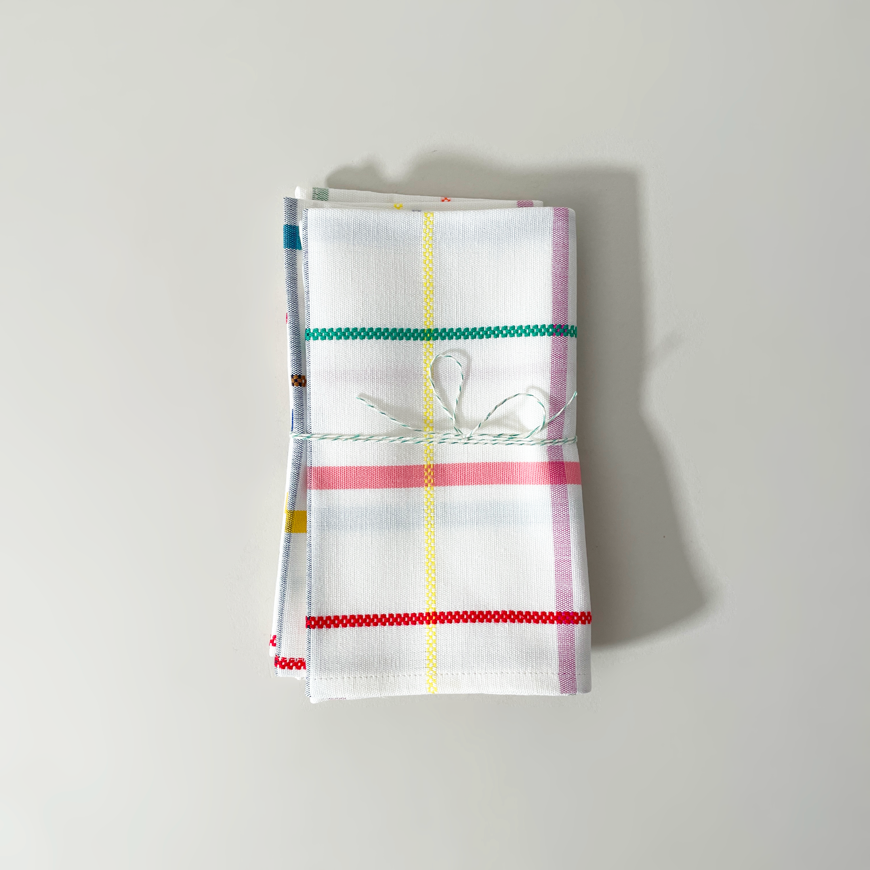 Cotton Blend Striped Napkins, Set of 2