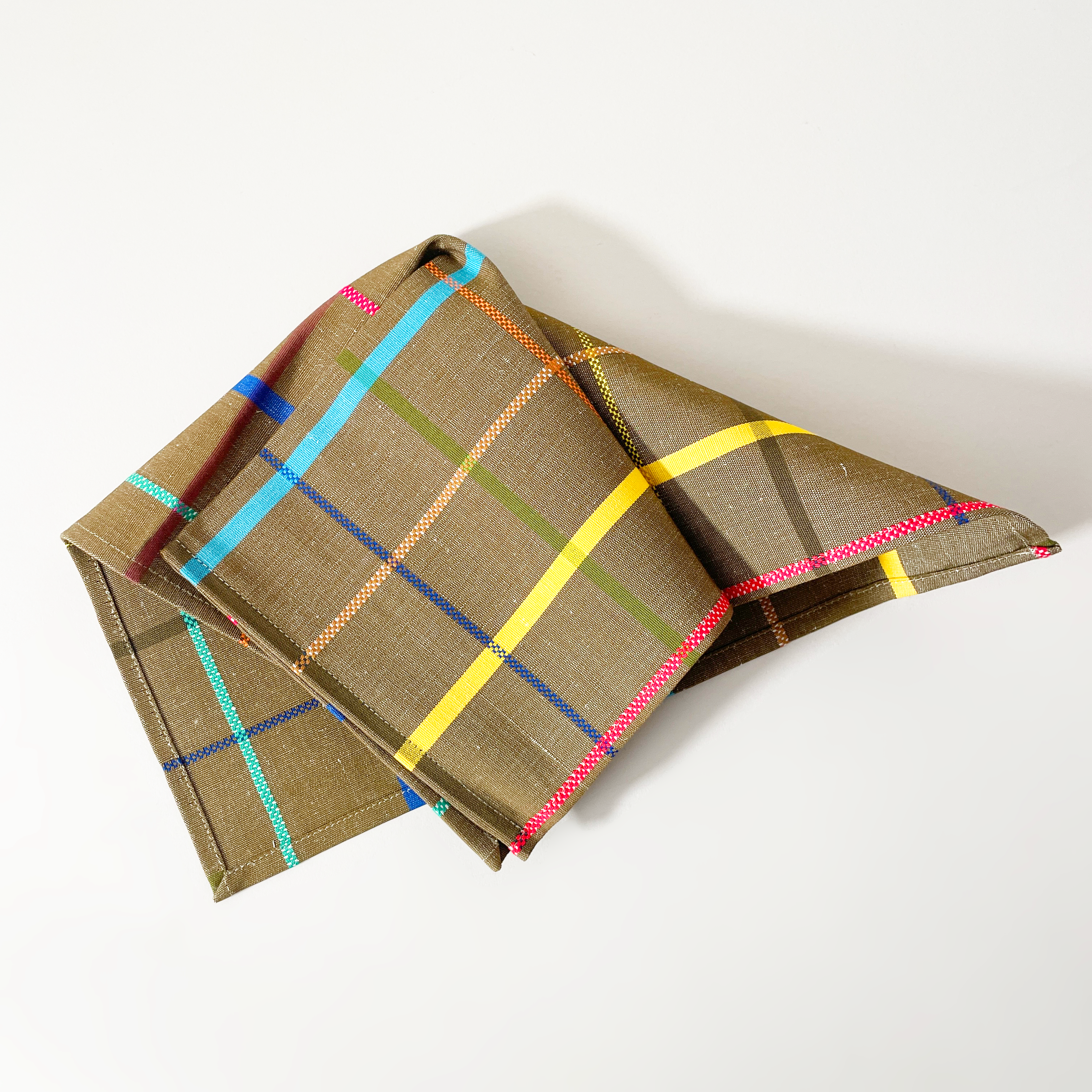 Cotton Blend Striped Napkins, Set of 2
