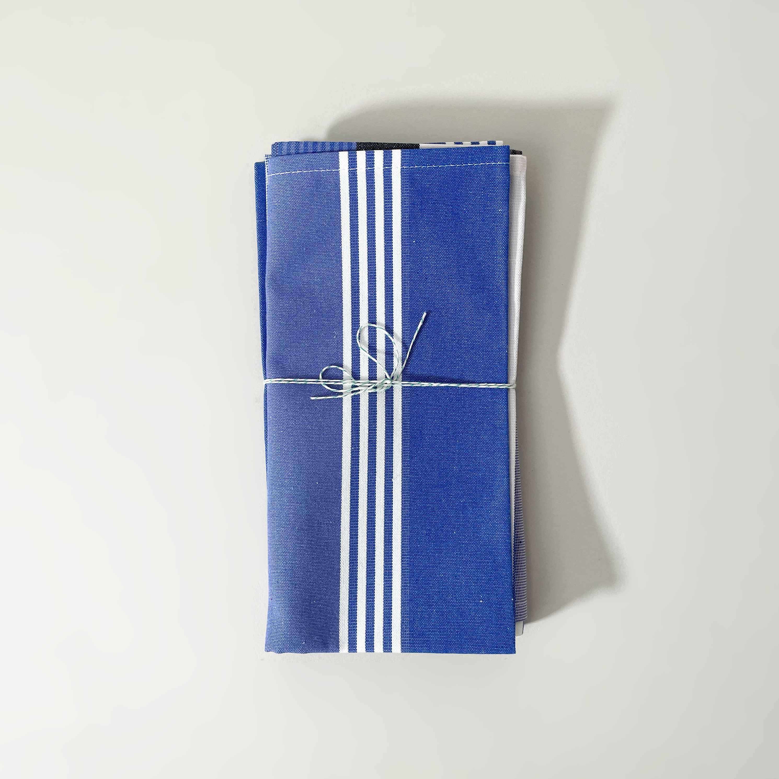 Cotton Blend Striped Napkins, Set of 2