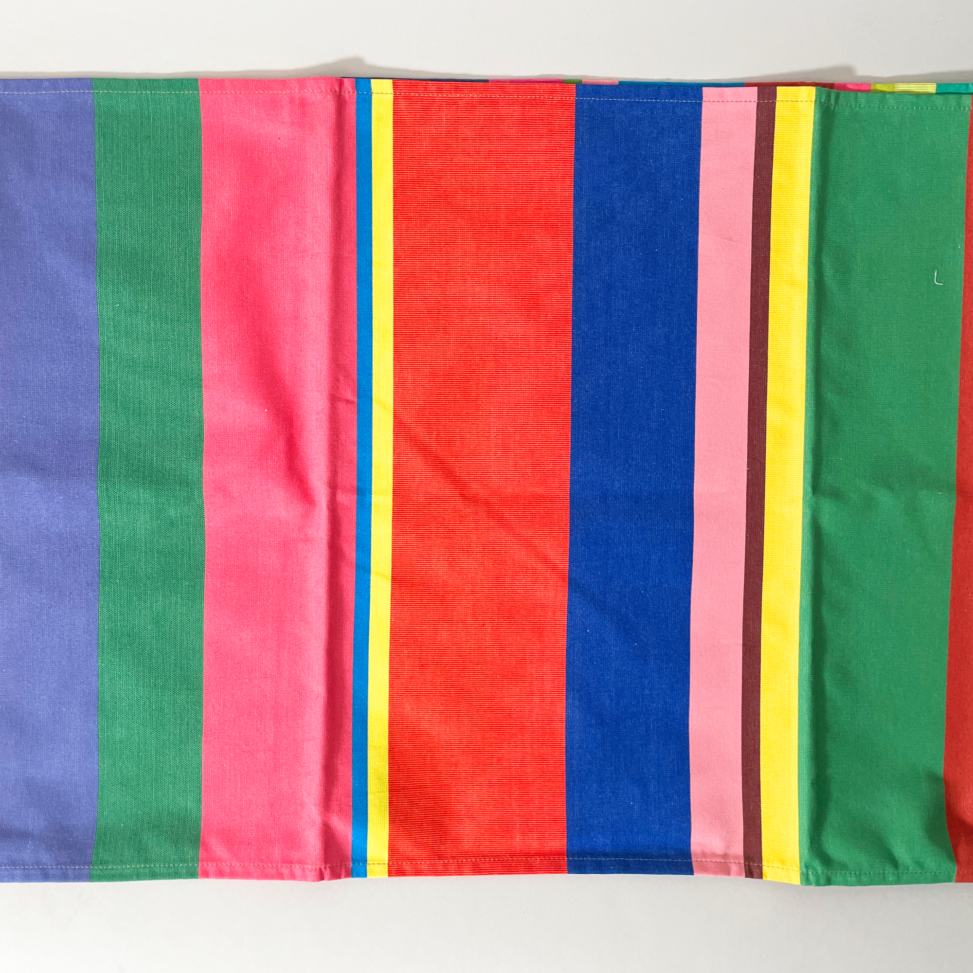 Tissage de Luz Cotton Striped Table Runner, Porto Wide - Detail