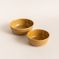 Tripware Recycled Ceramic Bowls Medium & Mini Caramel